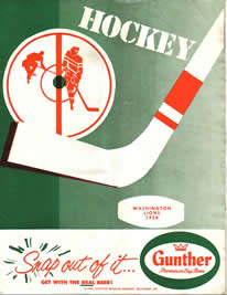 Washington Lions Program 1956-57